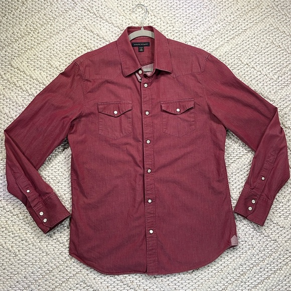 Banana Republic Snap Button Shirt size Medium - Picture 1 of 6